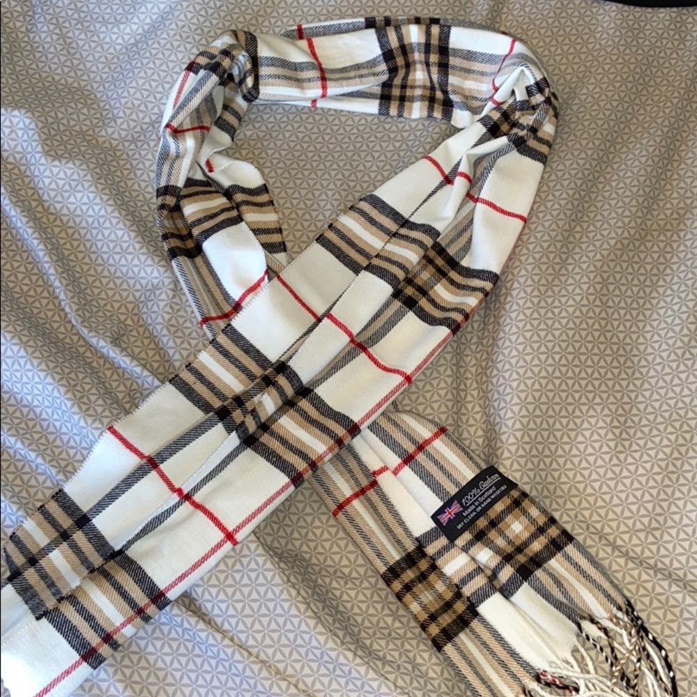 Cashmere Plaid Scarf